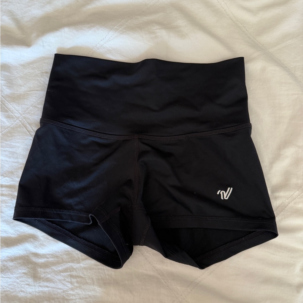 Women's Black High-Waisted Black varsity spandex